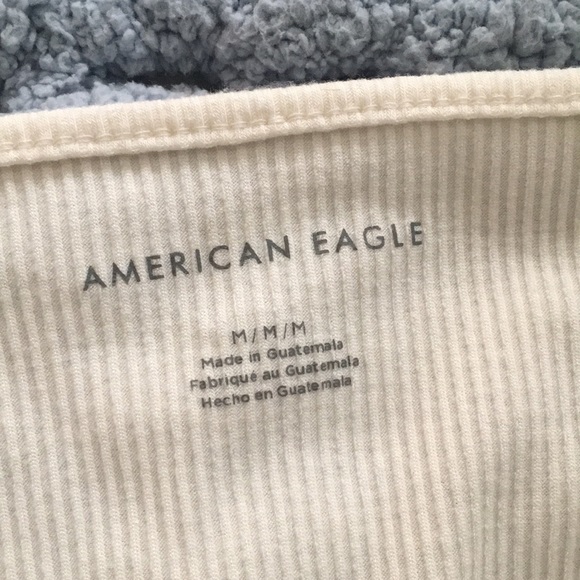 AEO Cream, Green, & Blue/White Tank Tops Size M - Picture 3 of 6